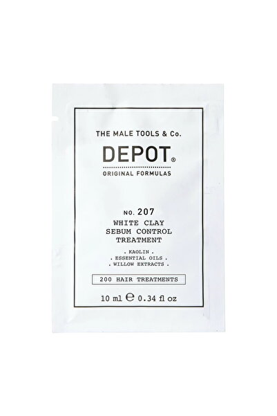 DEPOT 200 Θεραπείες Μαλλιών Αρ. 207, Καολίνη, Κρέμα-Μάσκα Θεραπείας Τριχωτού ...