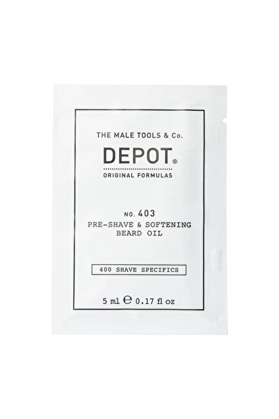 DEPOT , 400 Shave Specifics Nr. 403, Migdale dulci, Ulei emolient înainte de ...