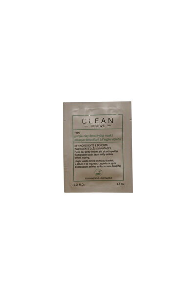 Clean , Reserve - Purple Clay, Detoxifying, Clay Mask, 1.5 ml *Sample