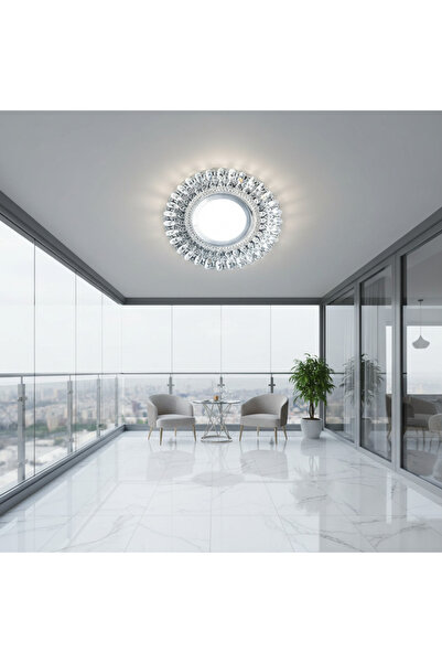 Alessandro DESIGN Spot LED ORBITA, 5W, Rotund, Lumina Rece + RGB, Alb, Rasina...