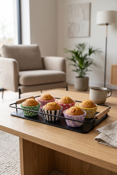 wise tree 100'lü Renkli Desenli Pilili Muffin Kalıbı Cupcake Kapsülü Kek Pişirme Kağıdı