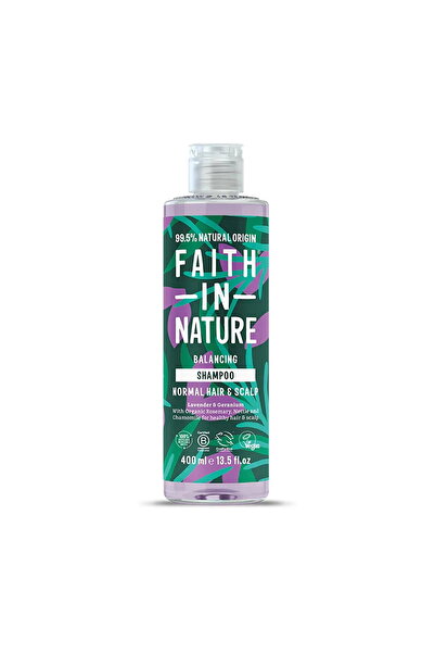 Faith In Nature Lavandă și Geranium, Șampon de păr, Echilibrant și Purifiant,...
