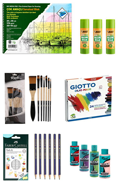 GLANCE Artistic School Supplies Set 6