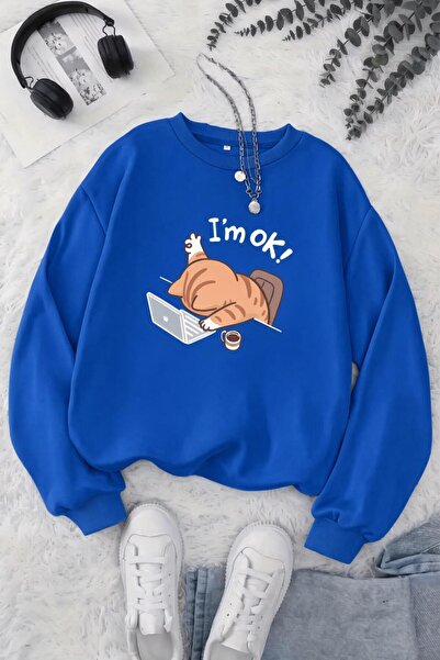 Oksit BS Zbogom, umorna mačka, majica s printom, unisex, dvonitna rasterska m...