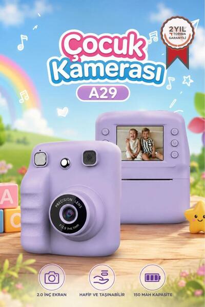 Torima Dijital Fotoğraf Makineleri Çocuk Termal Resim Kağıt Baskılı Yazıcı Ka...