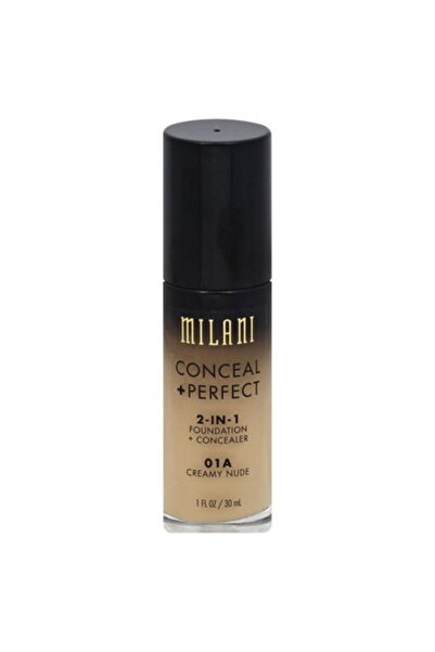 MILANI , Conceal + Perfect, Matte, Liquid Foundation & Concealer 2-In-1, 01A,...