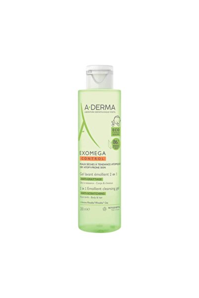 A-DERMA Exomega Control, Anti-zgârieturi și calmant, Gel de curățare, Pentru ...