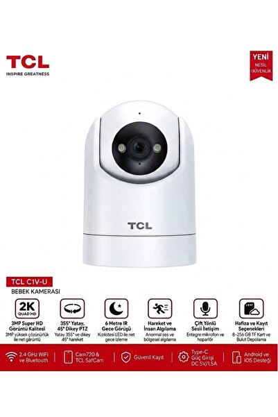 TCL 3MP WiFi İÇ MEKÂN PTZ KAMERA (BEBEK)