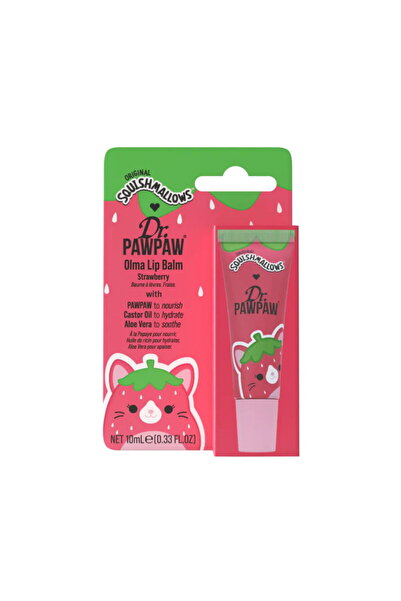 Dr. PAWPAW Olma Strawberry, Aloe Vera, Hidratant, Balsam de buze, 10 ml