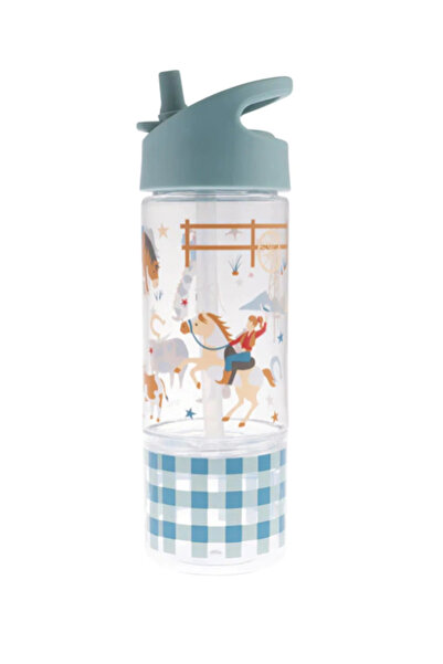 Skip Hop Stephen Joseph Snack Compartment Water Bottle Cowboy