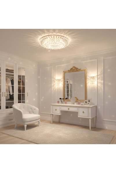 Alessandro DESIGN Spot LED ORBITA, 5W, Rotund, Lumina Rece + RGB, Alb, Rasina si Sticla