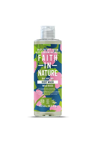 Faith In Nature Trandafir Sălbatic, Curățare și Hrănire, Gel de duș, Corp, 40...