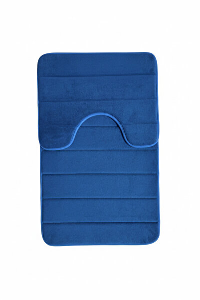 Alessandro DESIGN Covorase de Baie, 80x50 cm / 50x40 cm, Albastru, Antiderapa...