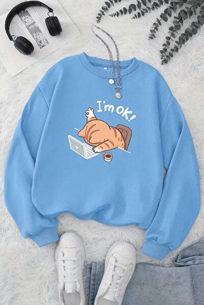 Oksit BS Zbogom, umorna mačka, majica s printom, unisex, dvonitna rasterska m...
