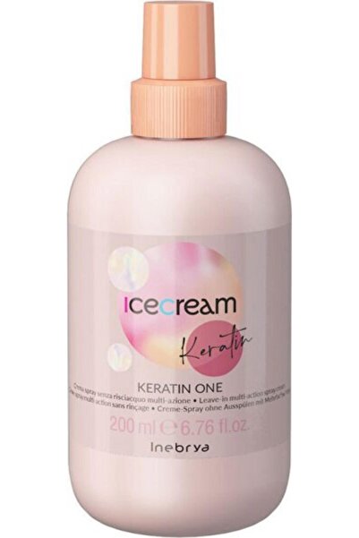 Inebrya , Ice Cream Keratin, Hair Leave-In Balm Spray, Restructuring, 200 ml