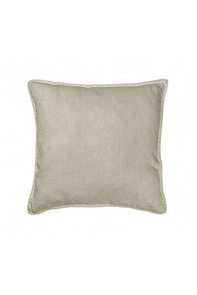 IKEA Cushion Cover 50x50 cm Washed Pure Linen with Hidden Zip Unbleached Natural