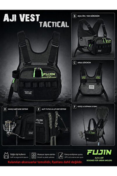 Fujin Tactical Vest Balıkçı Çantası