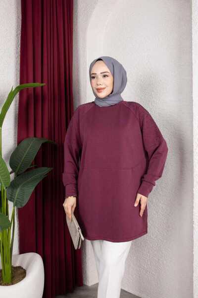 Newstil Taşlı Sweatshirt