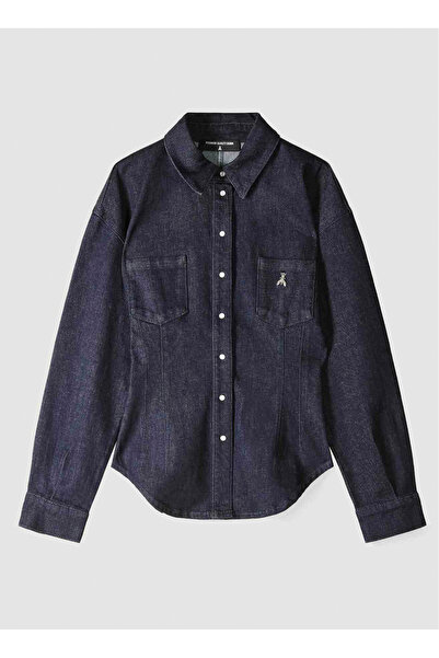 Patrizia Pepe Mavi Kadın Denim Gömlek 8C0795