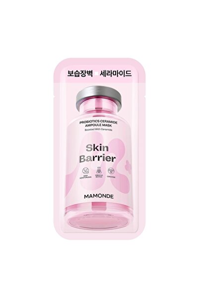 MAMONDE Skin Barrier Ampoule Mask – Probiyotik & Seramidli Yoğun Nem ve Bariy...