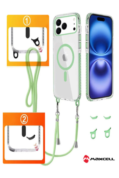 AUDIOX MagFrame Case » iPhone 17 Pro Max, AntiDrop 2in1, Detachable Lanyard, ...