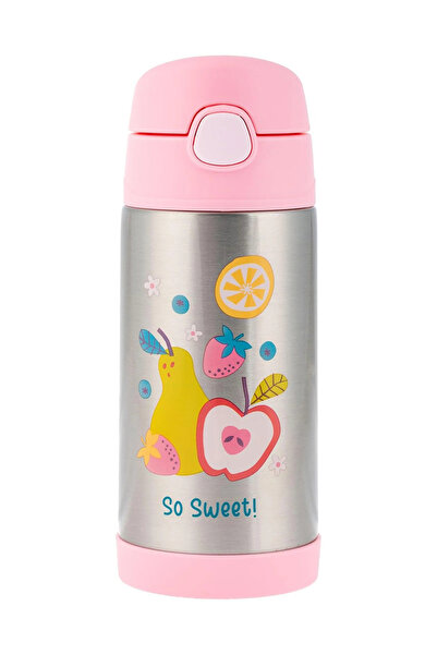 Skip Hop Stephen Joseph Stainless Steel Water Bottle with Lid Fruits