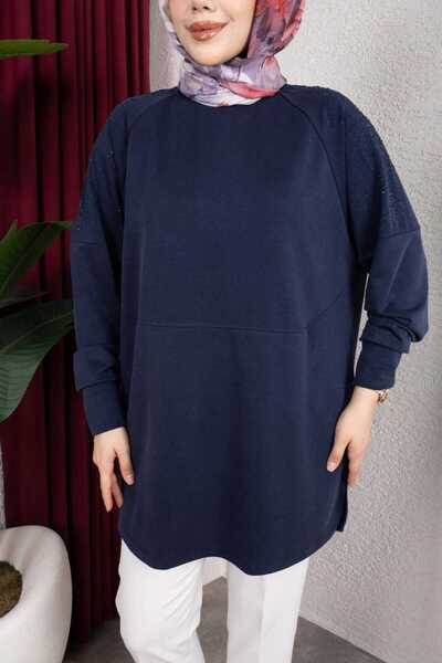 Newstil Taşlı Sweatshirt