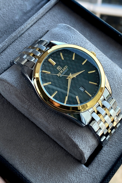 Reward Original Men's Wristwatch Waterproof Steel Band Gift with Box