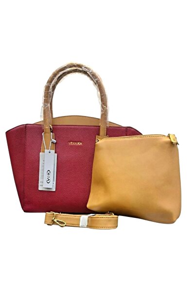 Matris VERNIKA Women’s 2-Piece PU Leather Tote & Crossbody Bag Set - 24x40 cm