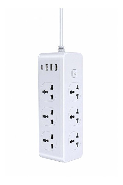 Generic Heavy-Duty Power-Socket D13 – 6 Universal AC Sockets, 3000W Capacity