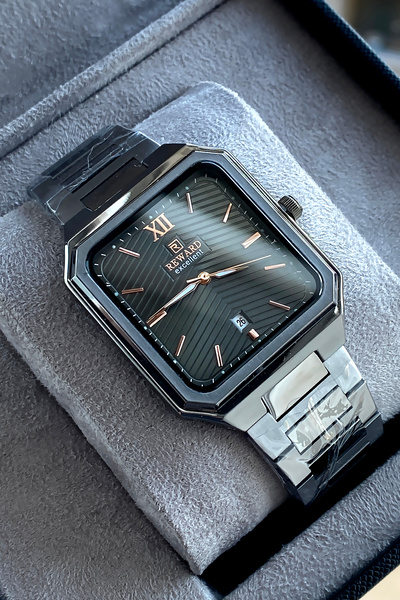 Reward Original Men's Wristwatch Waterproof Steel Band Gift with Box