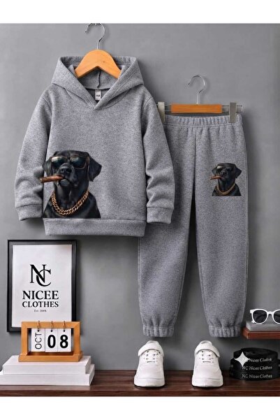 Leto Lykia SET DE TRENING LAYKİA UNISEX (IMPRIMEU DE IARNĂ CU CÂINE, CU DETAL...