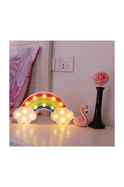 RMSGRUP Led Işıklı Gökkuşağı Gece Masa Lambası