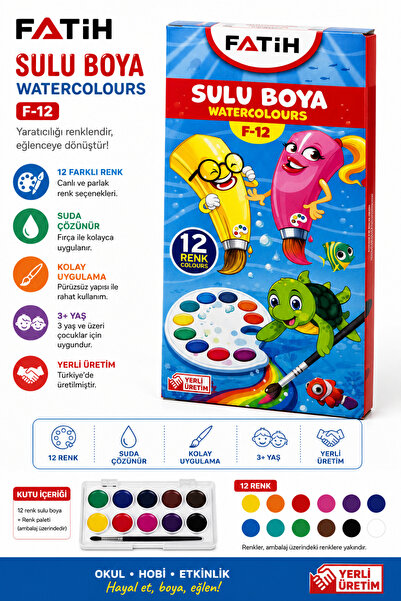 FATİH F-12 Sulu Boya