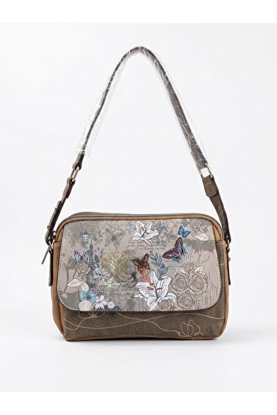 Sweet Candy Butterfly Design Crossbody Bag with Flap and 3 Compartments for W...