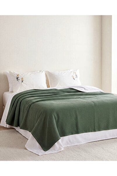 Cicim Home Papatya %100 Pamuk El Nakışlı Çift Kişilik Pike Takımı Premium Kalite