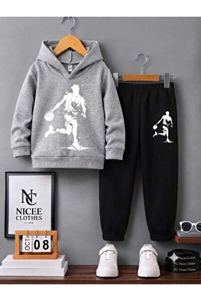 NC Nicee Clothes LEPA ODEĆA UNISEKS TRENERKA SET (BELA ZIMSKA ODEĆA SA ŠTAMPO...