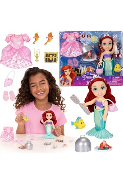 Jakks Pacific Μίνι κούκλα Άριελ από την Μικρή Γοργόνα της Disney, 16 εκ. + αξ...