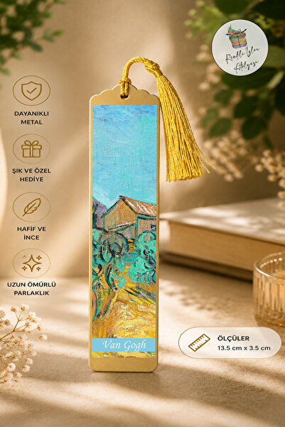renkli izler atölyesi Artistic Design Metal Bookmark