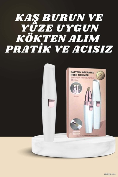 ZERO LAND Zngzrmll Ear Nose and Face Hair Removal Tool and Facial Massager Du...