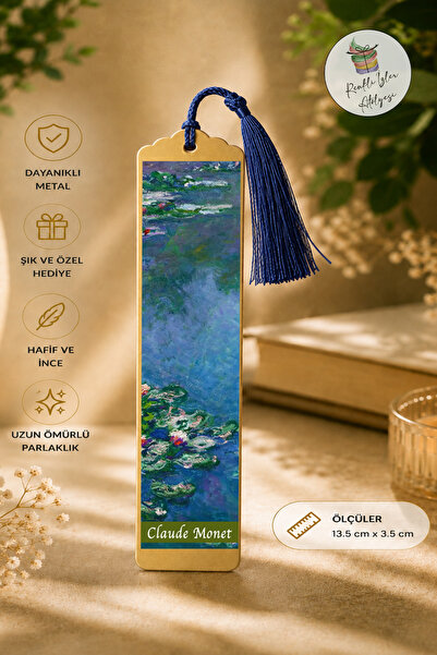 renkli izler atölyesi Artistic Design Metal Bookmark