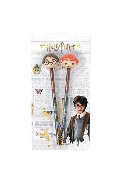 Blue Sky Studios Harry Potter Set 2 pencils with 3D eraser toppers