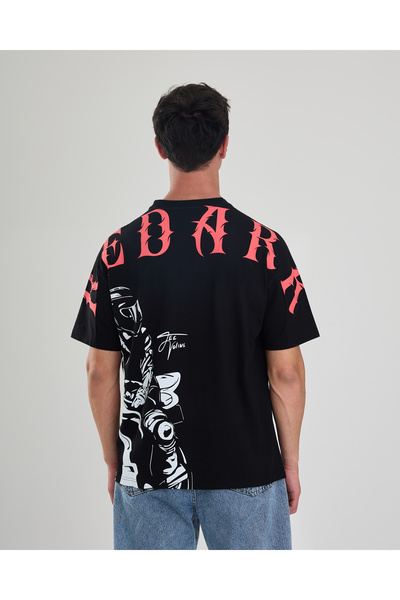REDARK Unisex Oversize Reflektörlü Motorcu Tişörtü - %100 Pamuklu Özel Tasarım