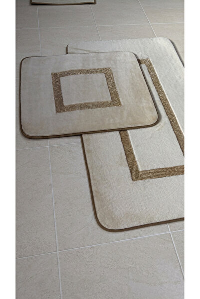 FeelHome Milano Non-Slip, Soft, Absorbent 2-Piece Premium Stone Detailed Bath...
