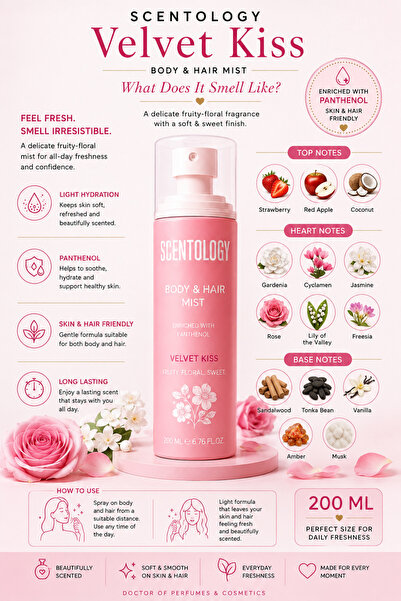 Scentology Doctor of perfums Scentology Doctor of Perfumes Velvet Kiss Body&H...