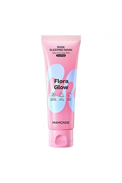 MAMONDE Flora Glow Rose Sleeping Mask – Gül Özlü Yoğun Nem & Işıltı Veren Gec...
