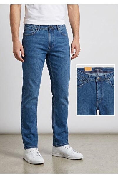 ElitWear Erkek Regular Kalıp Likralı Pamuklu Premium Kroseç Jean Pantolon