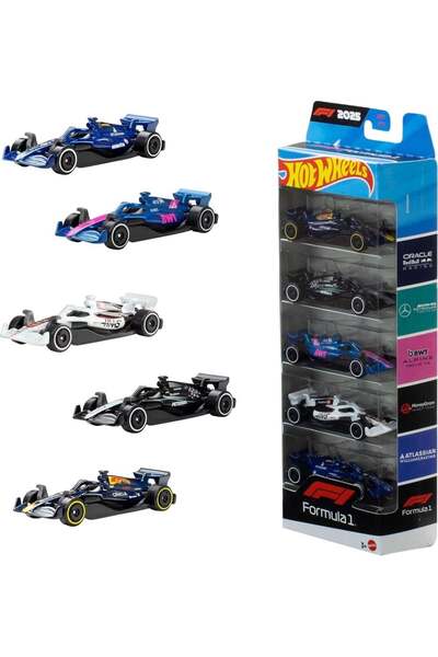 mattel Hot Wheels F1 блистер с 5 колички