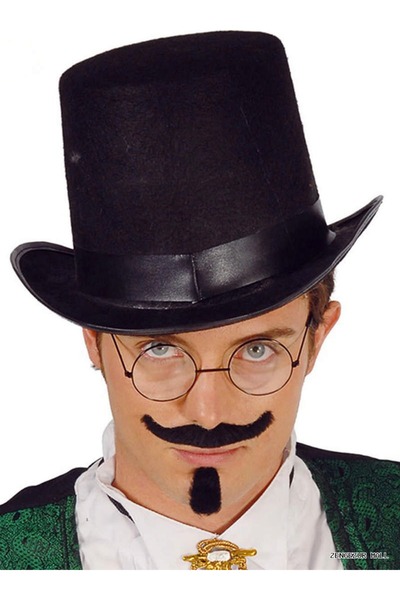 ZERO LAND ZNGZRMLL Pălărie de magician cu inel de culoare neagră pentru adulț...