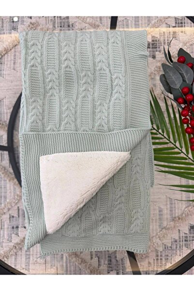 Minizade Luxury Plush Lined Knitwear Baby Blanket, Warm Stroller & Hospital D...
